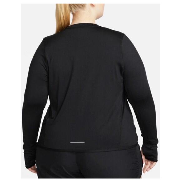 Women's Crew-Neck Running Top BLACK SIZE 2X - Picture 3 of 5